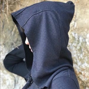 Soft shrug hoodie with oversized hood